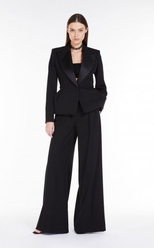 BLACK MaxMara Couture In Stretch Wool Jackets | MMR594022