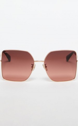 BORDEAUX MaxMara Metal Sunglasses | MMR594288