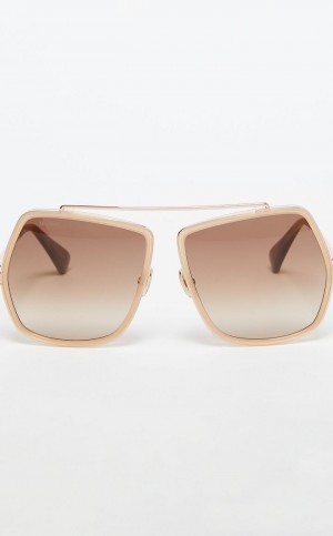 BROWN MaxMara Butterfly Sunglasses | MMR594304