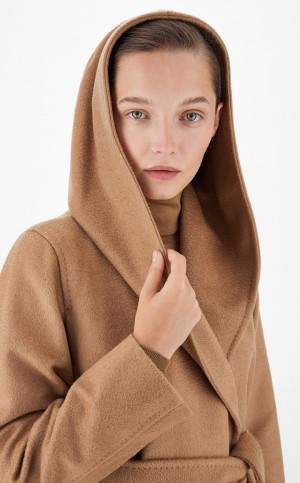 CAMEL MaxMara Camel Colour Robe Coats | MMR593931