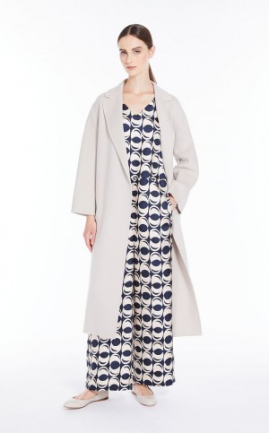 ECRU MaxMara Long Wool Coats | MMR593908