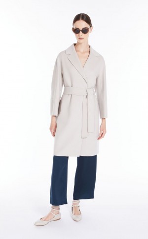 ECRU MaxMara Short Wool Coats | MMR593889