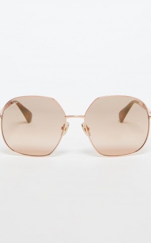 GOLD MaxMara Metal Sunglasses | MMR594290