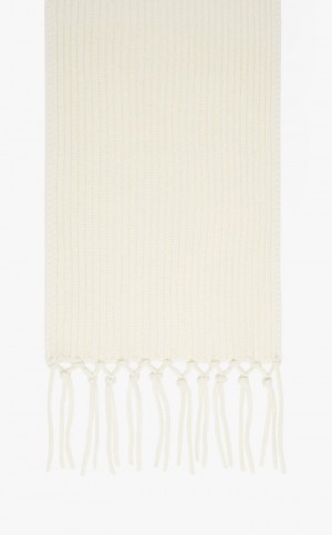 IVORY MaxMara In Wool Yarn Scarves | MMR594256