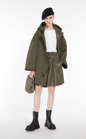 KAKI MaxMara Padded Parka In Showerproof Fabric Padded | MMR593972