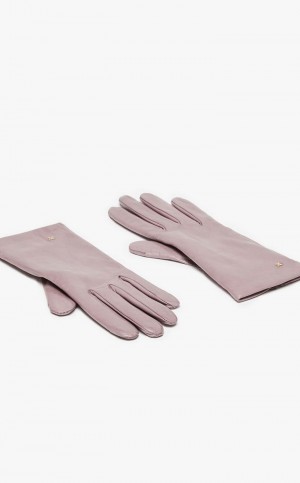 LILAC MaxMara Nappa Leather Gloves | MMR594232