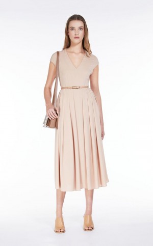 MAKE UP NUDE MaxMara Cady Belted Dresses | MMR593342