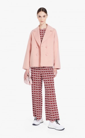 PEACH MaxMara Double-breasted In Wool Jackets | MMR594061