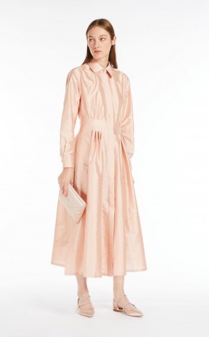 POWDER MaxMara Shantung Shirt Dresses | MMR593345