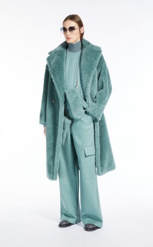 SAGE GREEN MaxMara Teddy Bear Icon Coats | MMR593886