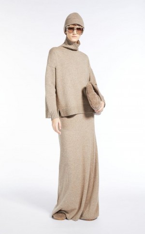 SAND MaxMara Wool And Cashmere Pullover Knitwear | MMR593472