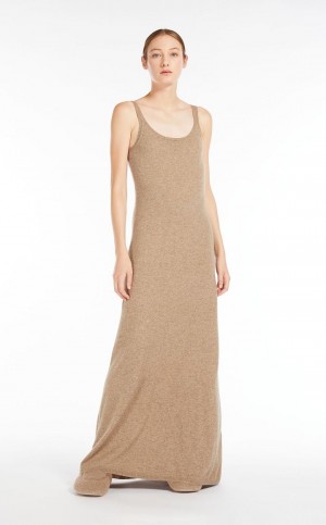 SAND MaxMara Wool And Cashmere Slip Dresses | MMR593303