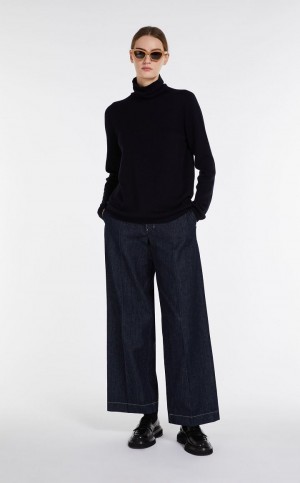 ULTRAMARINE MaxMara Wide Denim Trousers | MMR593821