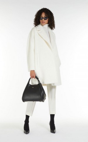 WHITE MaxMara Alpaca And Wool Coats | MMR593864