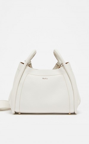 WHITE MaxMara Leather Marine Bag | MMR594131