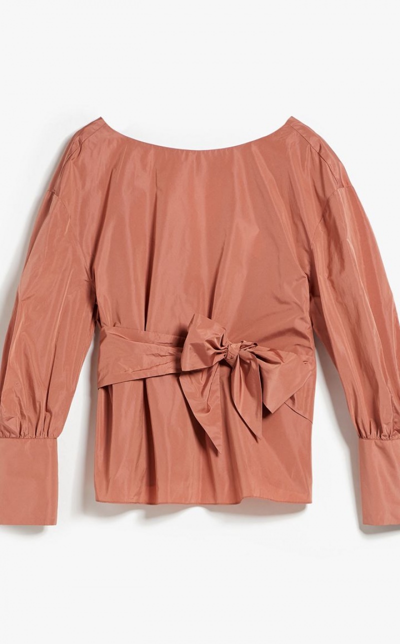 ANTIQUE ROSE MaxMara Taffeta Blouses | MMR593624