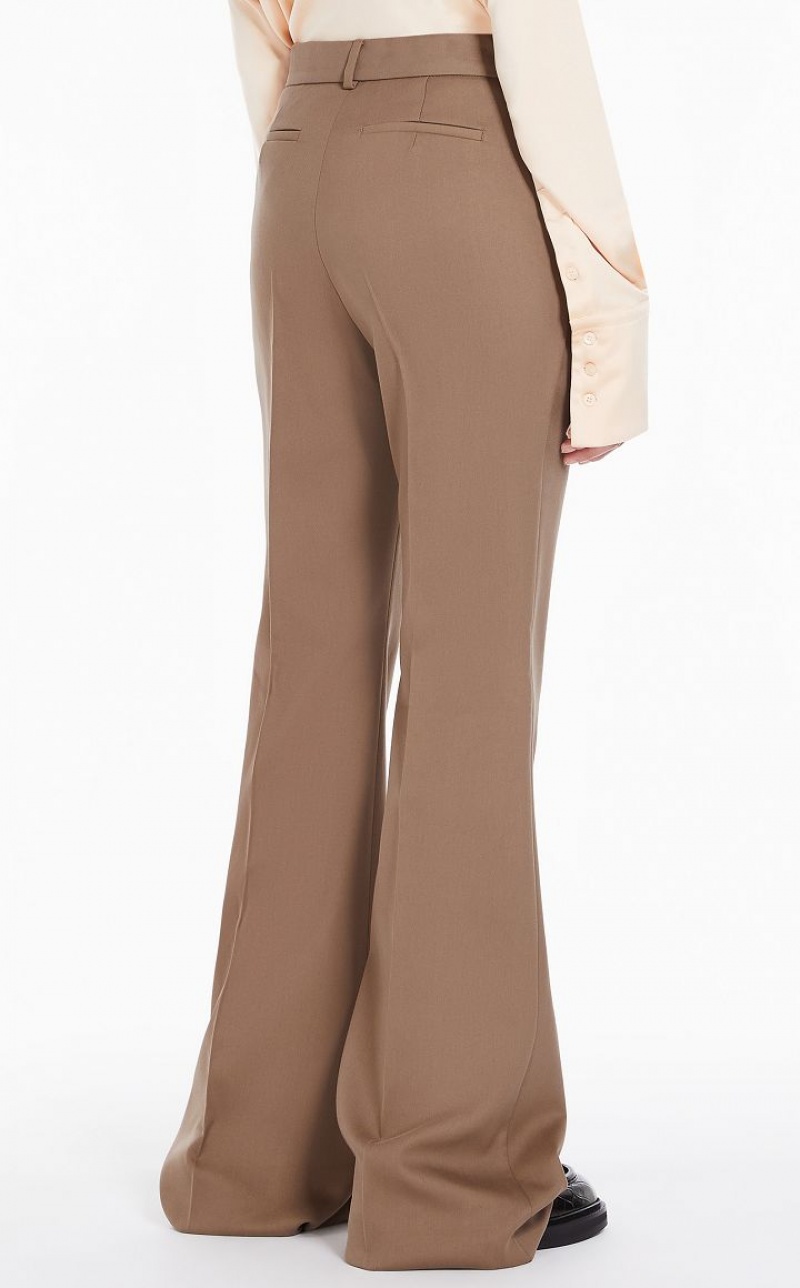 BEIGE MaxMara Wide-leg Trousers | MMR593815