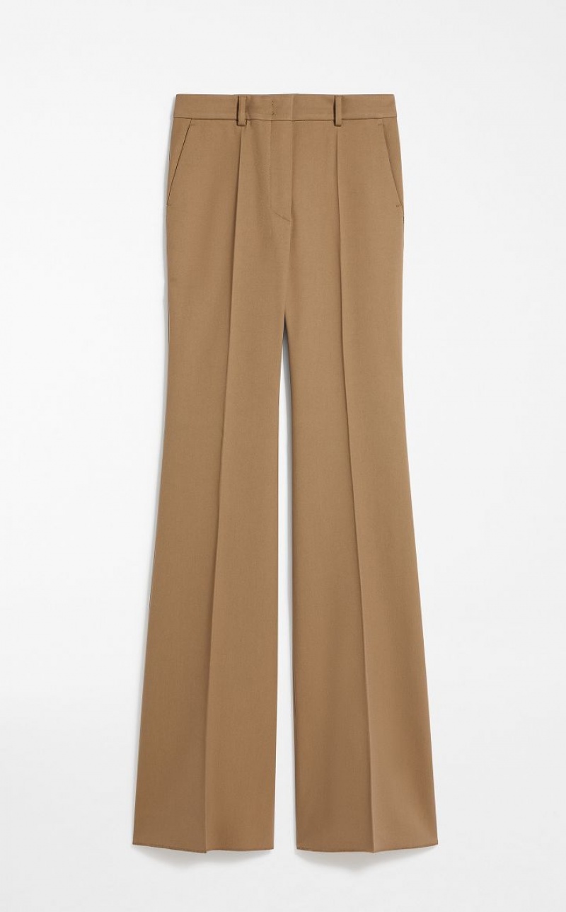 BEIGE MaxMara Wide-leg Trousers | MMR593815