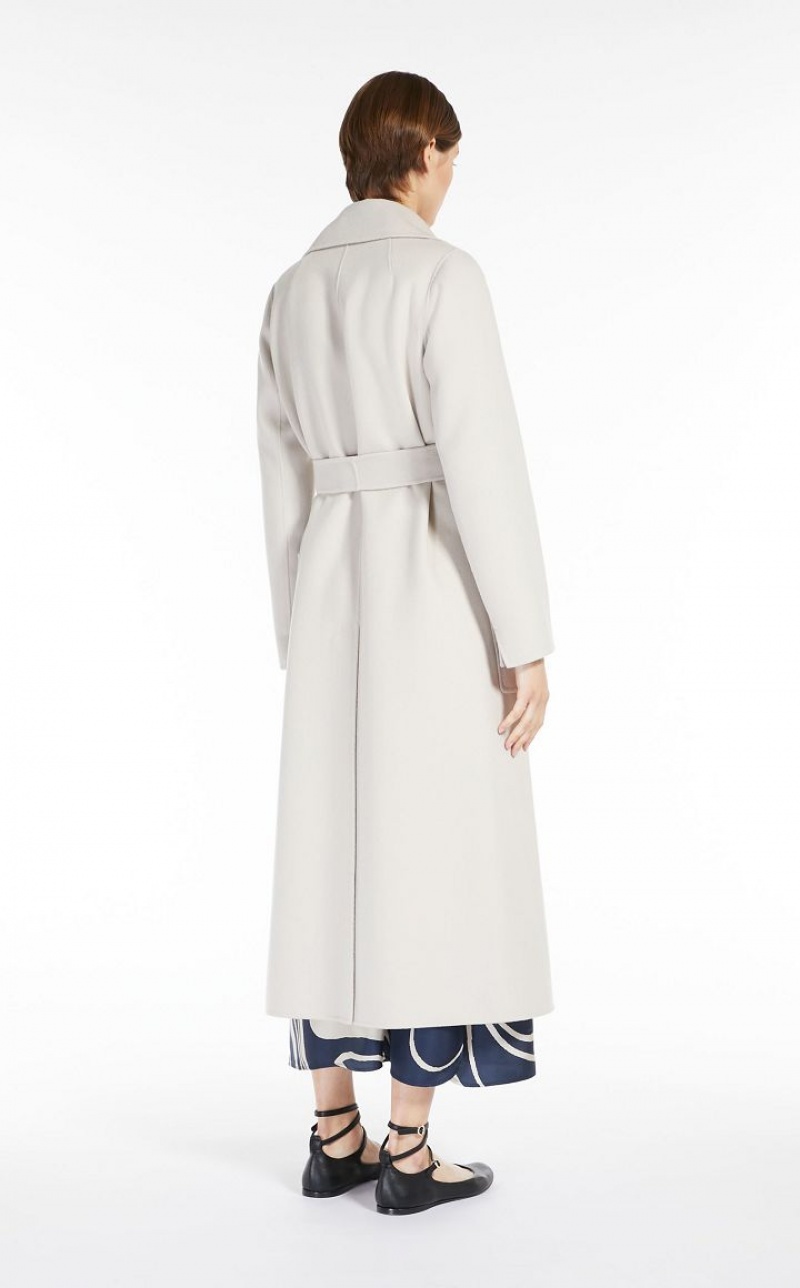 BEIGE MaxMara Wool Robe Coats | MMR593917