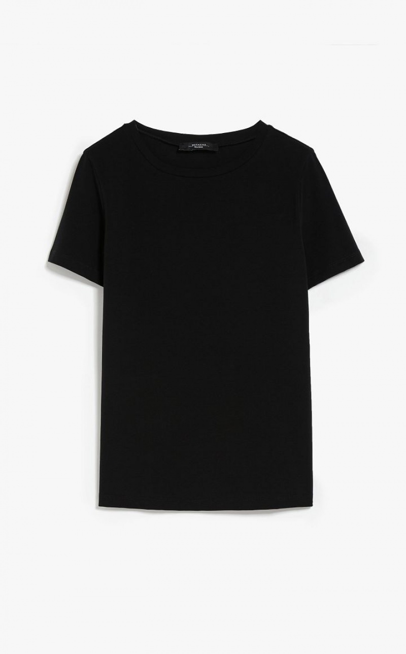 BLACK MaxMara Basic Jersey T-shirts | MMR593667