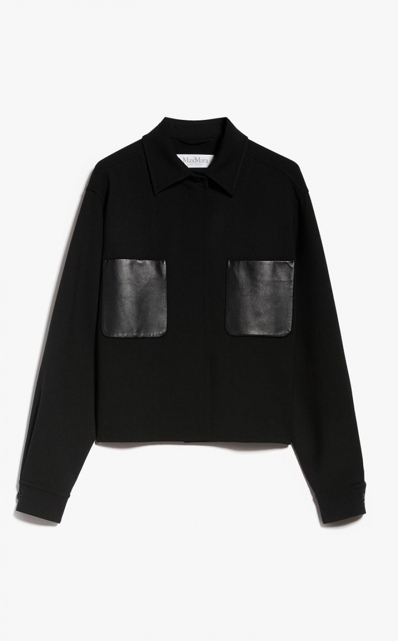 BLACK MaxMara Boxy In Wool Jackets | MMR594081