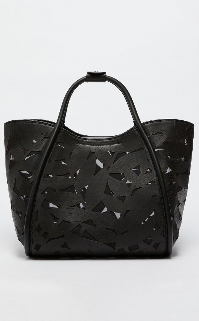 BLACK MaxMara In Carved Leather Marine Bag | MMR594137