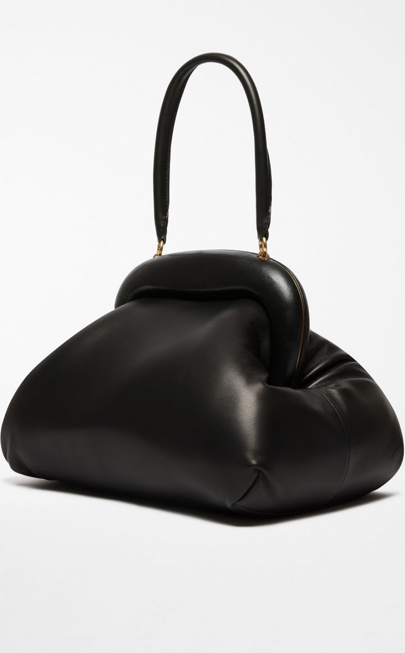 BLACK MaxMara Large Nappa-leather Bouba Sportmax Bag | MMR594178