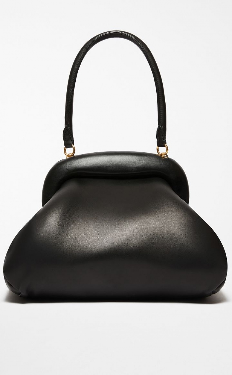 BLACK MaxMara Large Nappa-leather Bouba Sportmax Bag | MMR594178