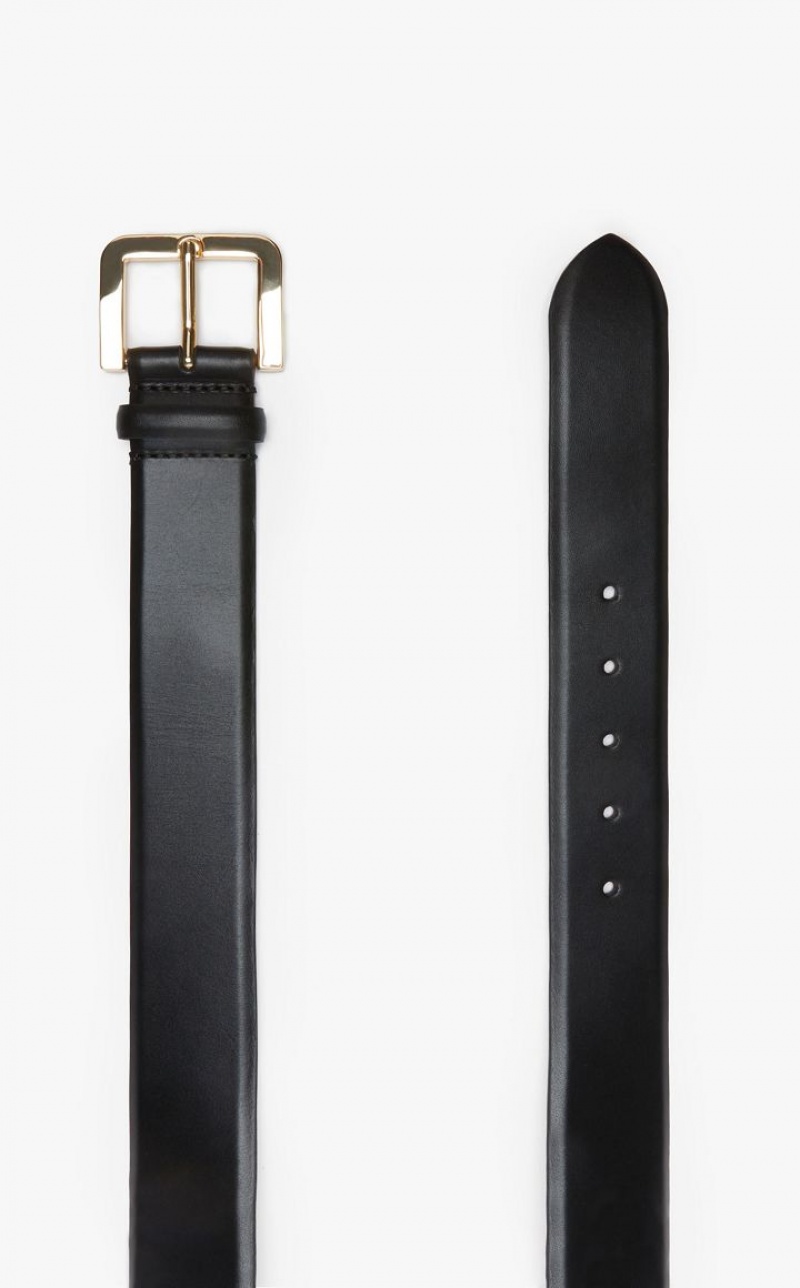 BLACK MaxMara Leather Belts | MMR594252