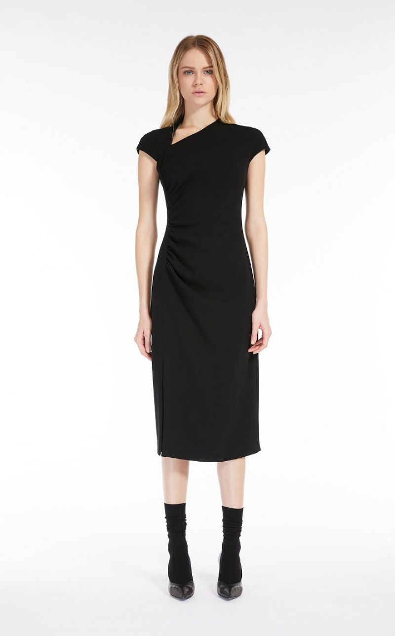 BLACK MaxMara Long Cady Dresses | MMR593409