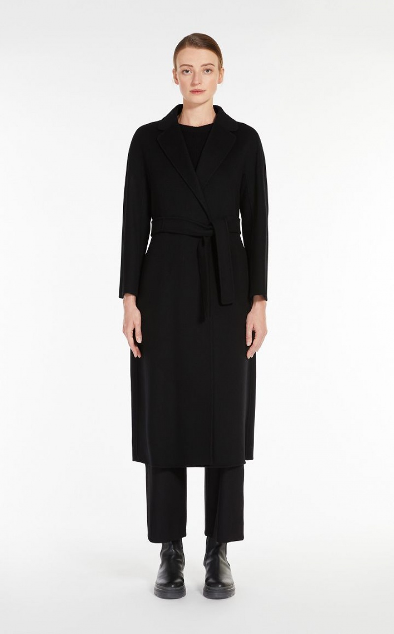 BLACK MaxMara Long Wool Coats | MMR593924