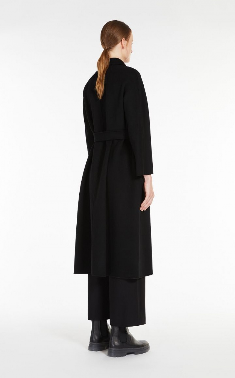 BLACK MaxMara Long Wool Coats | MMR593924