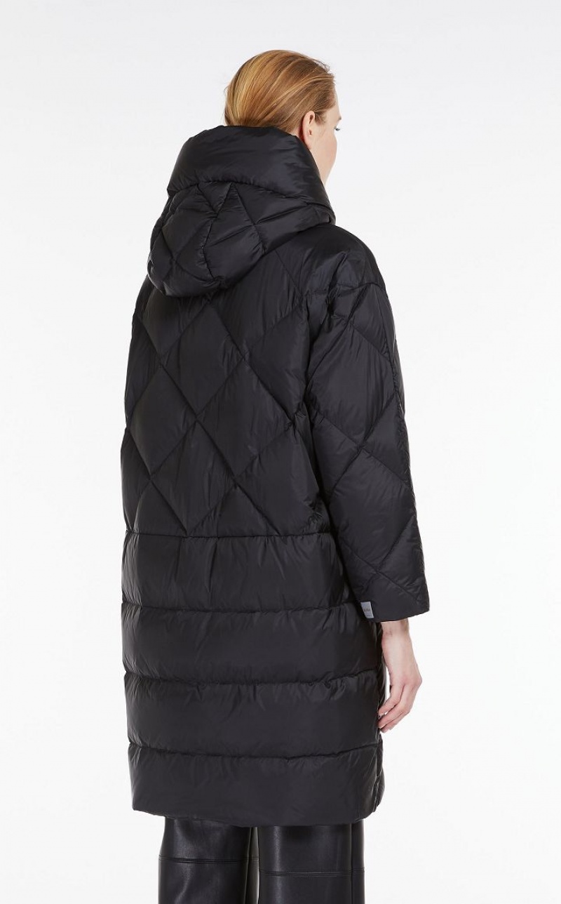 BLACK MaxMara Parka In Quilted Water-resistant Canvas Padded | MMR593999