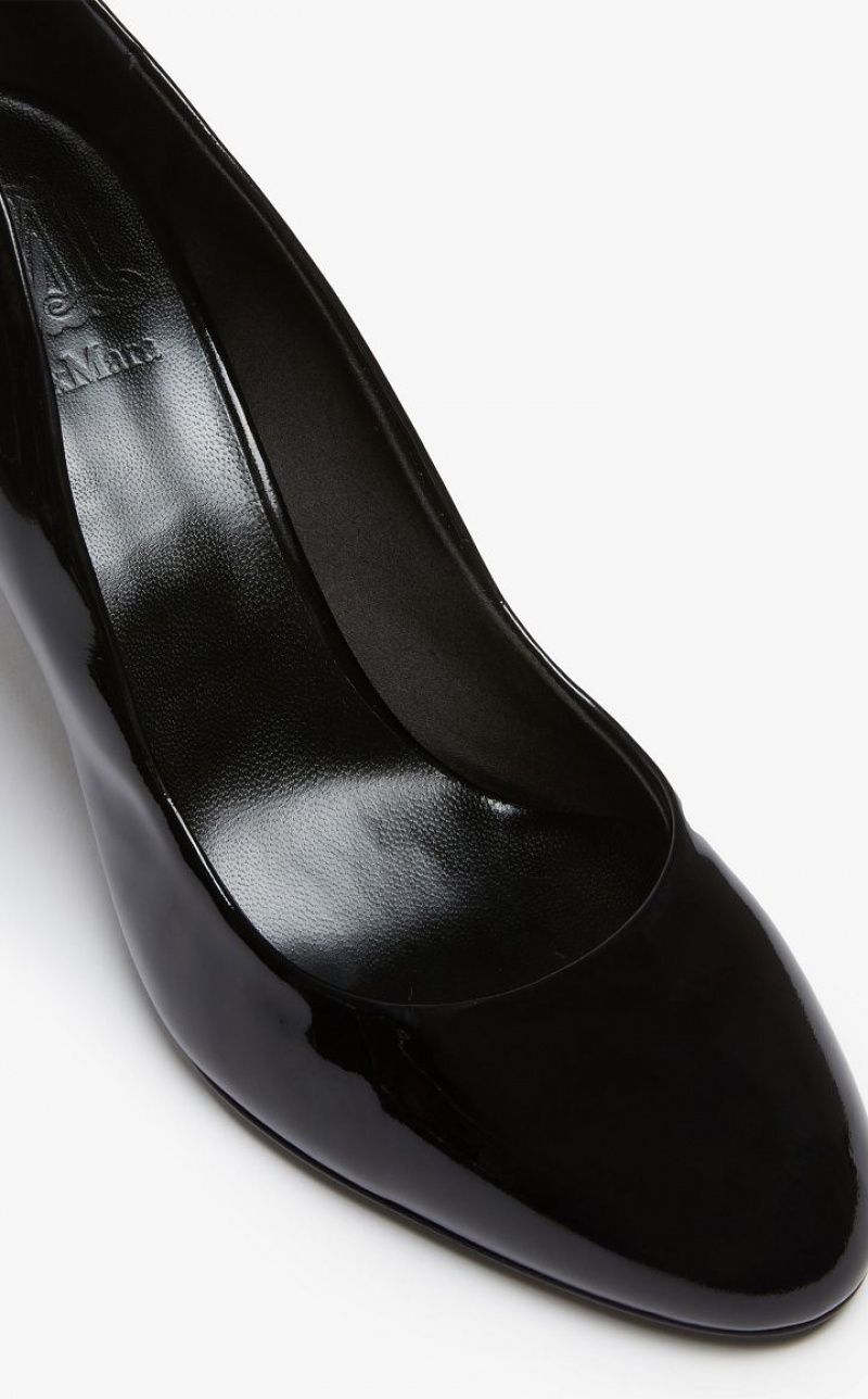 BLACK MaxMara Patent Leather Décolleté | MMR594194