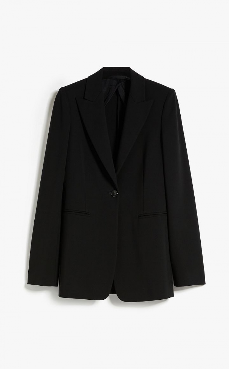 BLACK MaxMara Single-breasted Jersey Suit | MMR593525