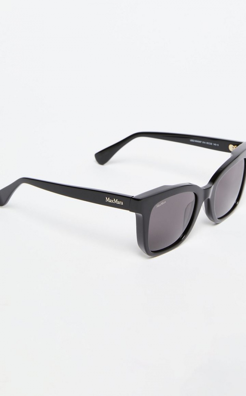 BLACK MaxMara Square Sunglasses | MMR594300