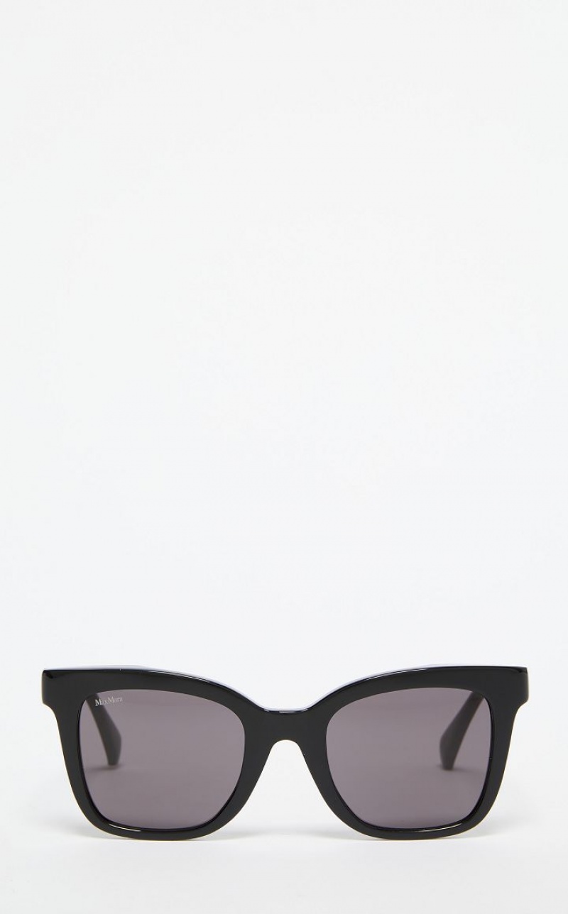 BLACK MaxMara Square Sunglasses | MMR594300