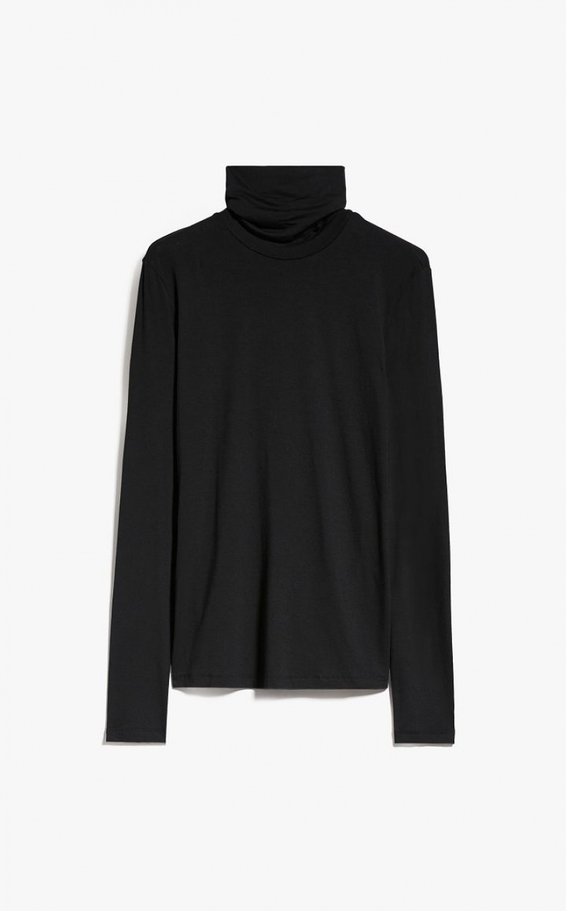 BLACK MaxMara Viscose Jersey T-shirts | MMR593661