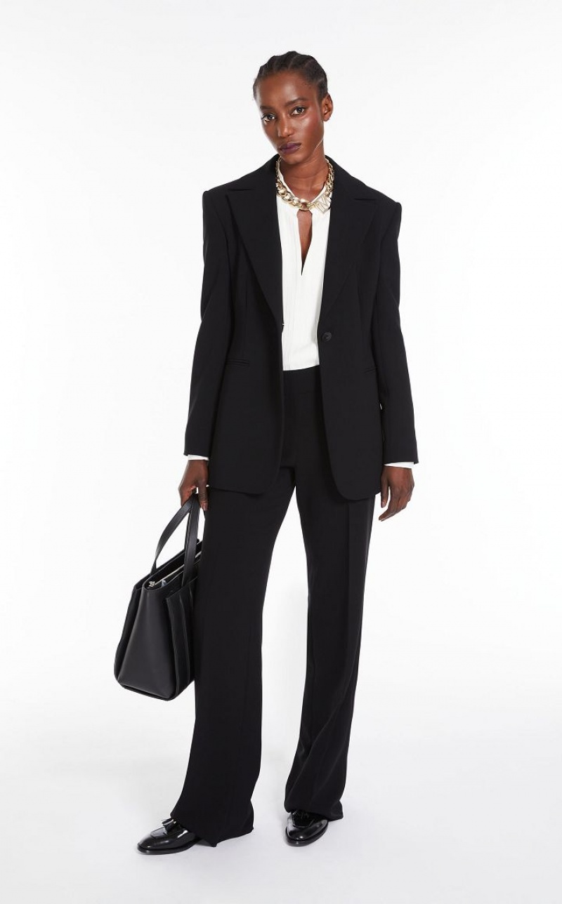 BLACK MaxMara Wide Cady Suit | MMR593532