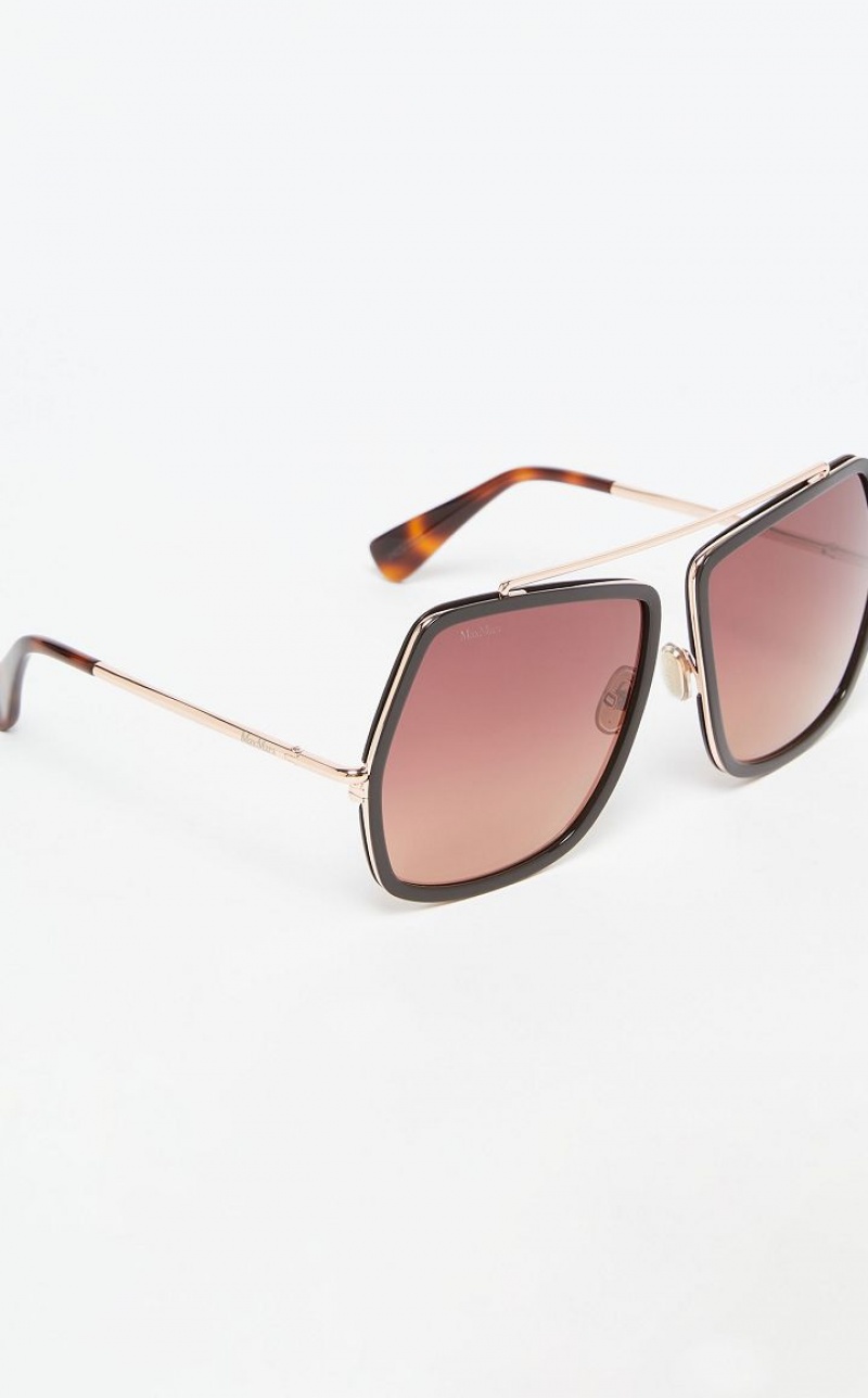 BORDEAUX MaxMara Butterfly Sunglasses | MMR594292