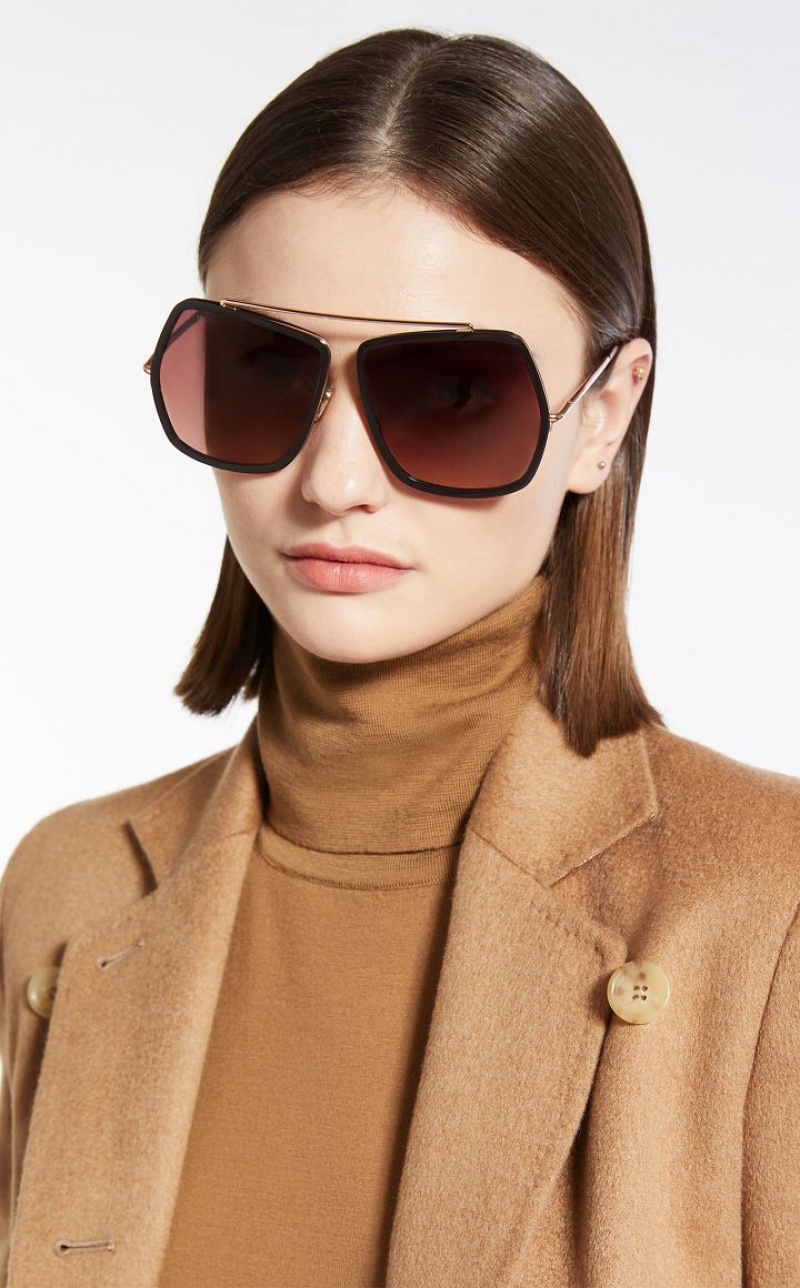 BORDEAUX MaxMara Butterfly Sunglasses | MMR594292