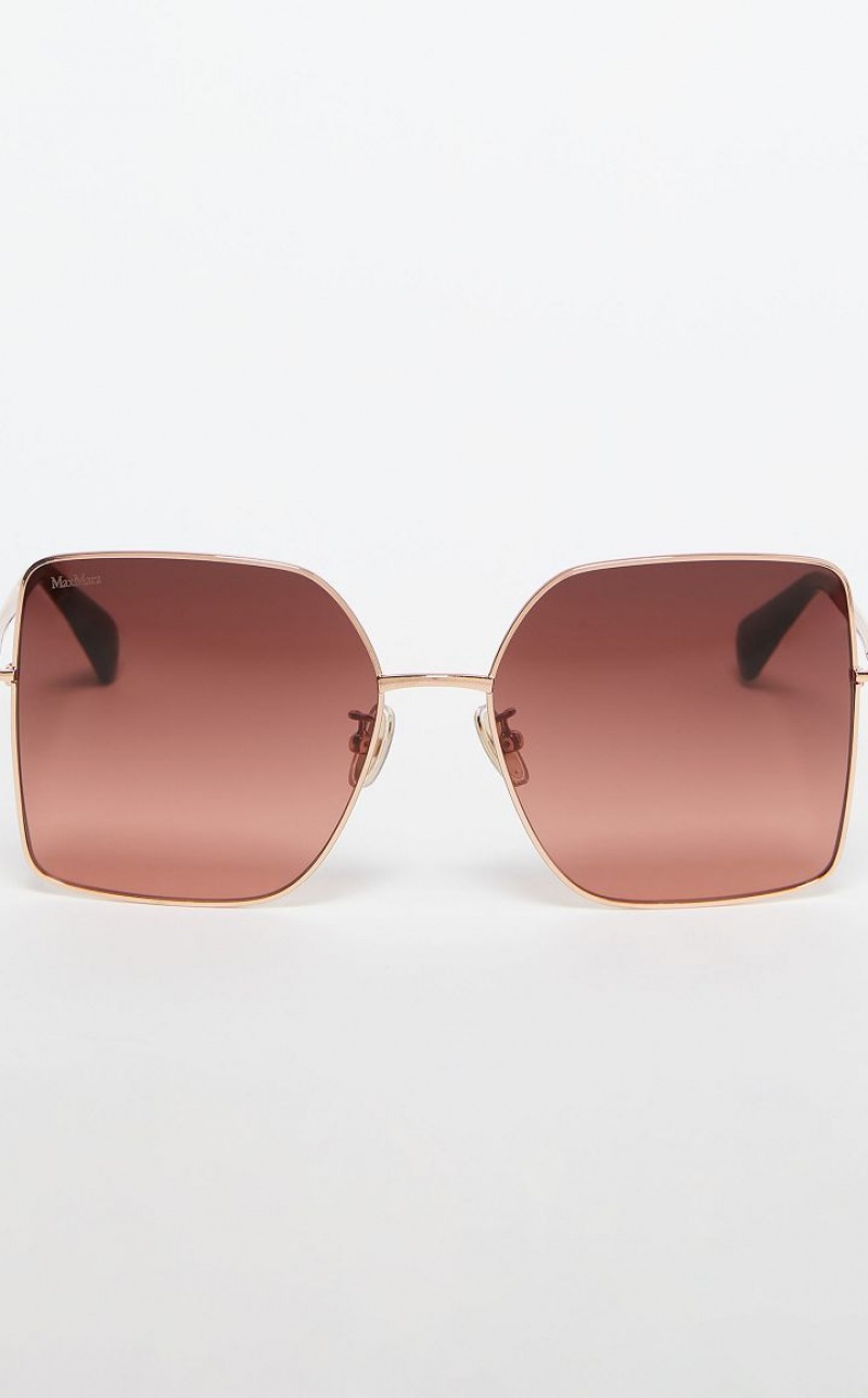 BORDEAUX MaxMara Metal Sunglasses | MMR594288