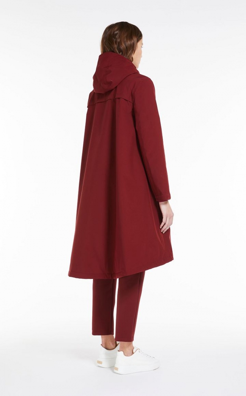 BORDEAUX MaxMara Rubberised-look Canvas Parka Padded | MMR593971