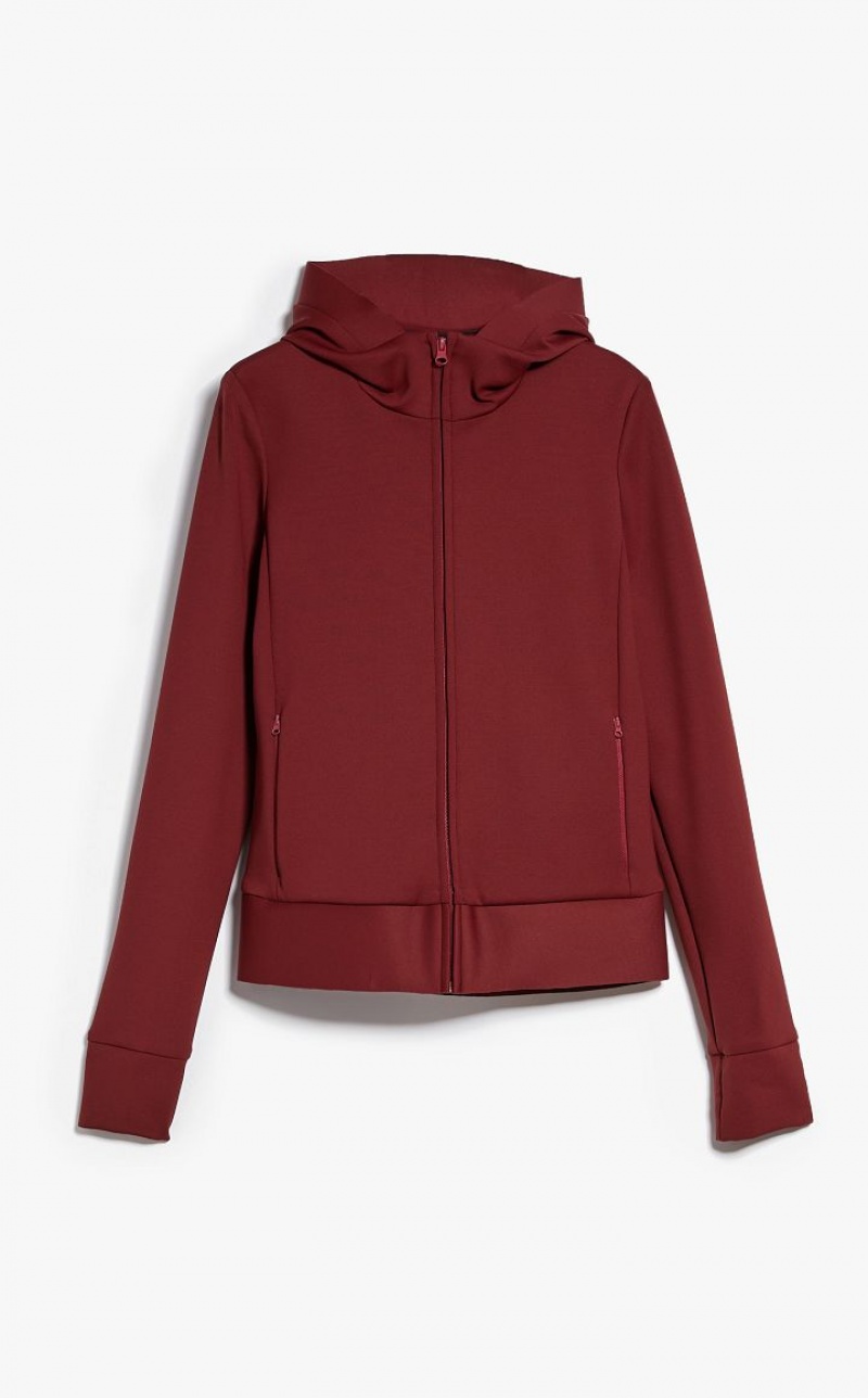 BRICK RED MaxMara Technical Fleece Sweatshirt Blazers | MMR594023