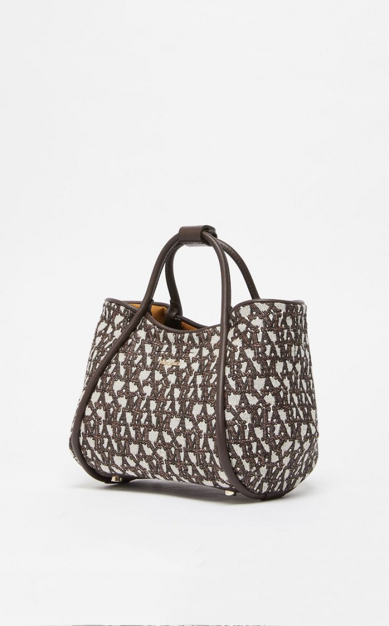 BROWN MaxMara In jacquard  Marine Bag | MMR594129