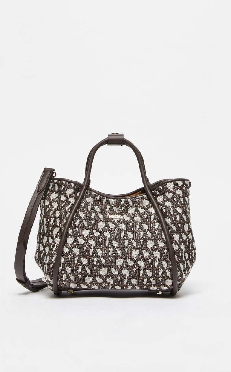 BROWN MaxMara In jacquard  Marine Bag | MMR594129