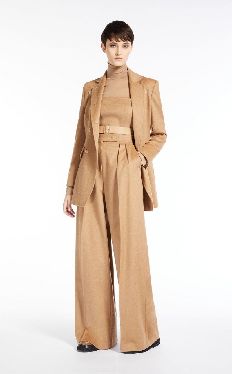 CAMEL MaxMara Camel Colour Blazers | MMR594082