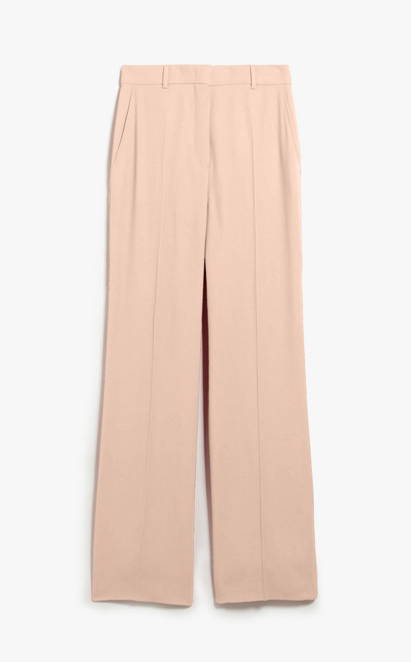 CAMEL MaxMara Long Wool Crepe Suit | MMR593534