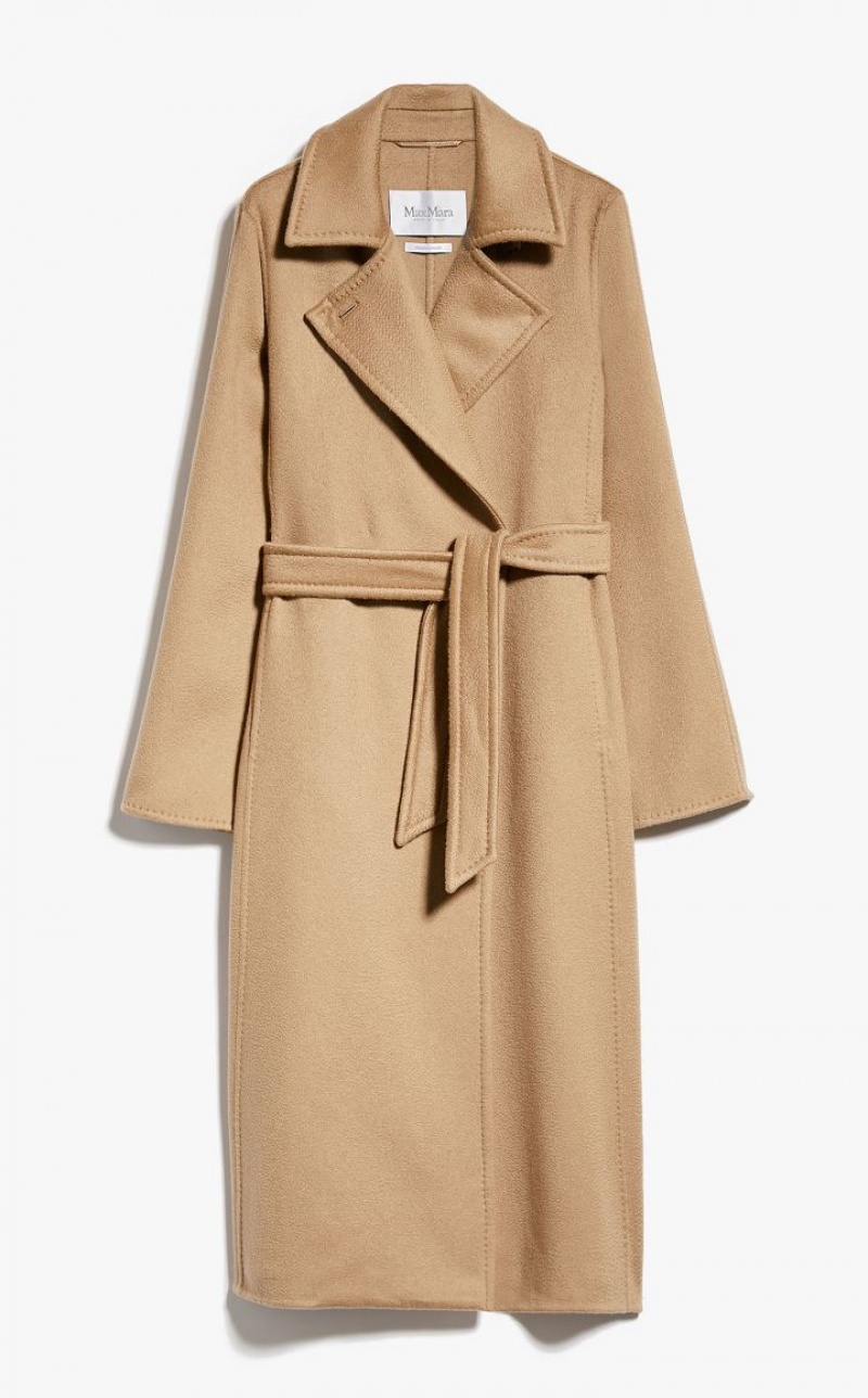 CAMEL MaxMara Manuela Icon In Cachemire Coats | MMR593893