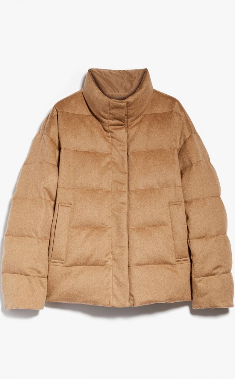 CAMEL MaxMara Reversible Camel Down Jacket Padded | MMR593966